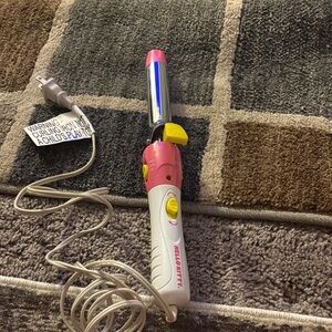 Hello Kitty Pink and White Curling Iron with Yellow Details